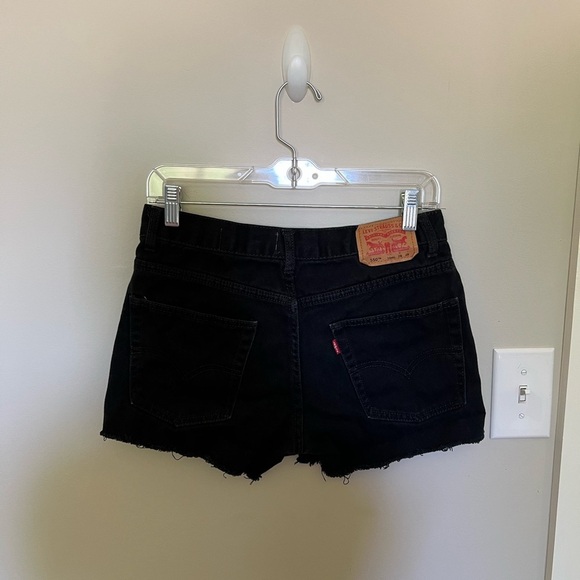 Levi’s Black Denim Shorts - Picture 2 of 4